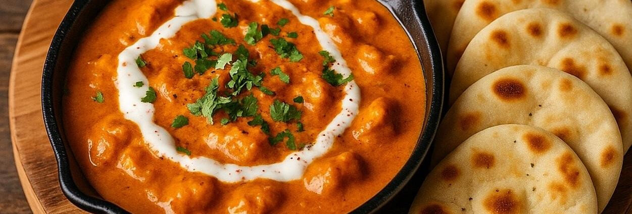 Butter Chicken Dip with Naan Dippers